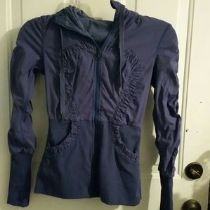 *SALE ITEM* Lululemon Blue Purple Striped Hoodie